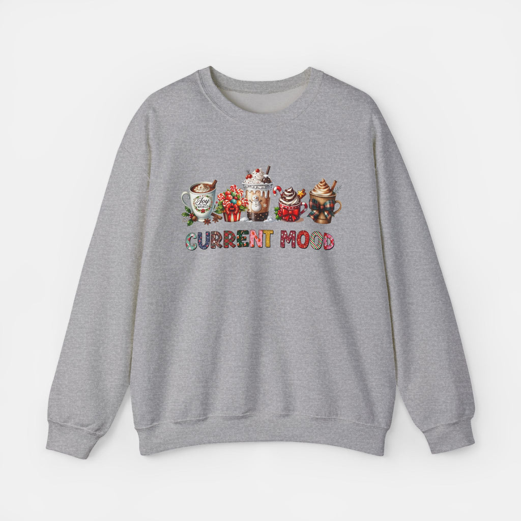 Current Mood Coffee Sweatshirt | Cozy Unisex Crewneck | Perfect Gift for Coffee Lovers | Cute Gift Holidays, and Chilling
