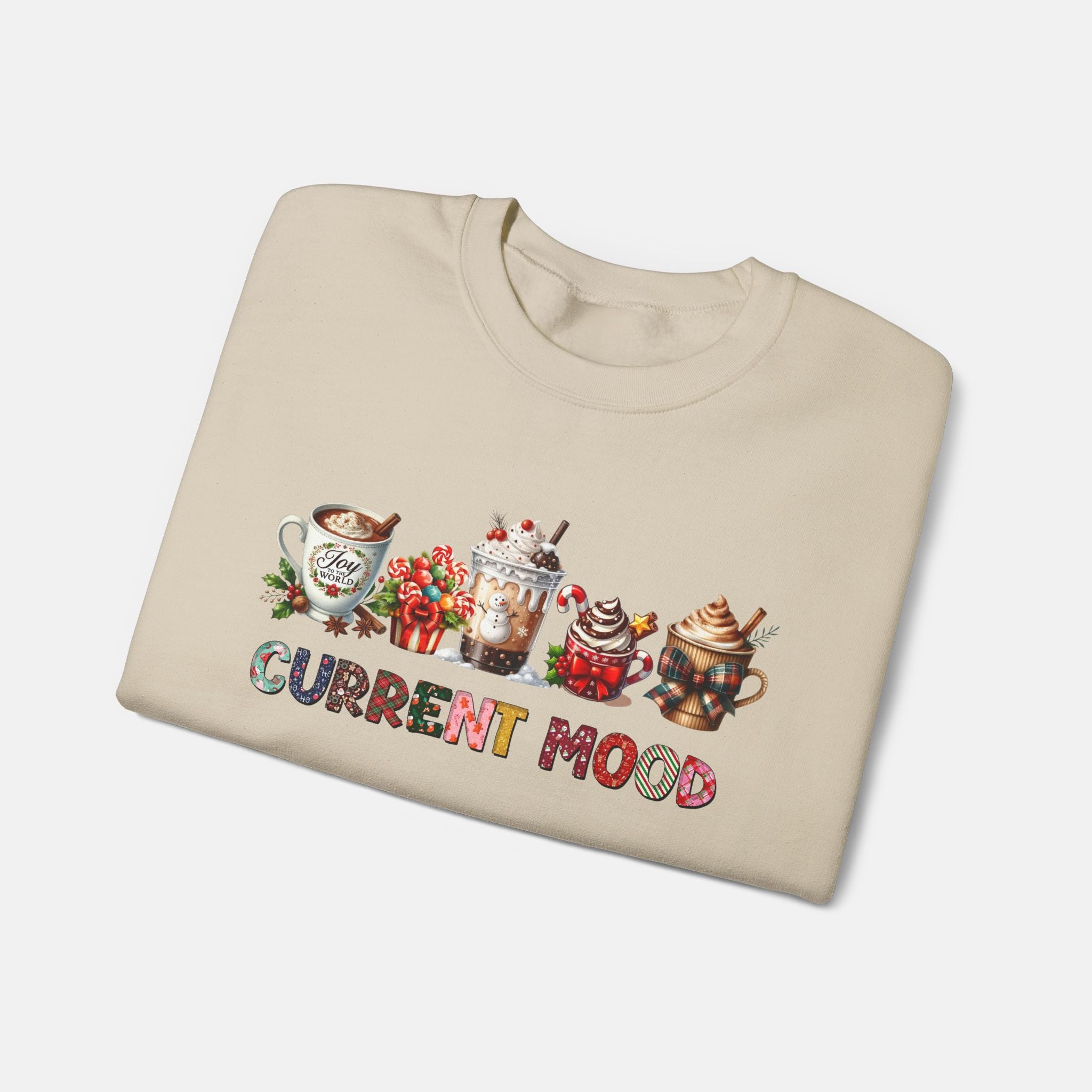 Current Mood Coffee Sweatshirt | Cozy Unisex Crewneck | Perfect Gift for Coffee Lovers | Cute Gift Holidays, and Chilling