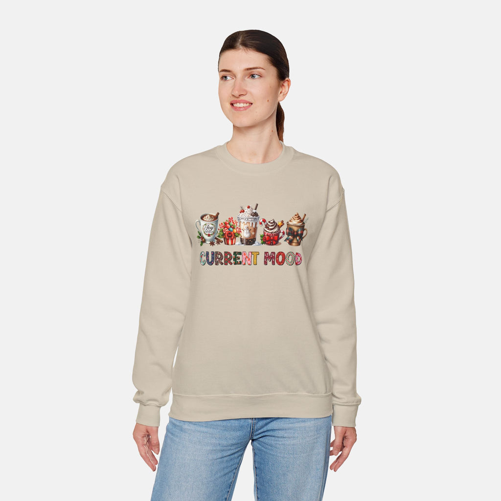 Current Mood Coffee Sweatshirt | Cozy Unisex Crewneck | Perfect Gift for Coffee Lovers | Cute Gift Holidays, and Chilling