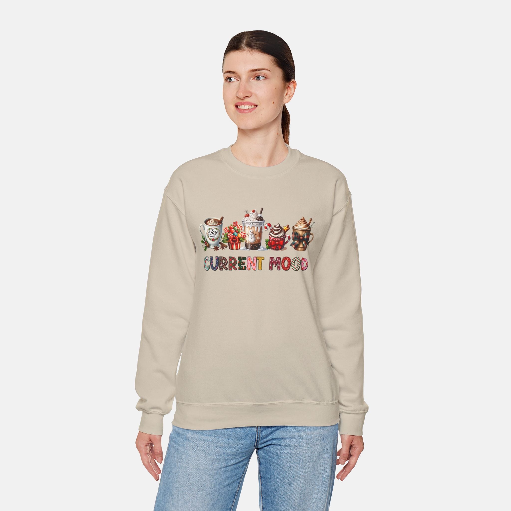 Current Mood Coffee Sweatshirt | Cozy Unisex Crewneck | Perfect Gift for Coffee Lovers | Cute Gift Holidays, and Chilling