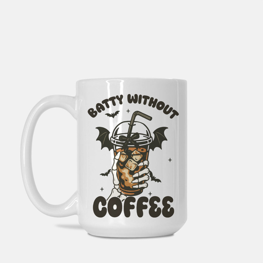 Halloween Batty Without Coffee Mug Deluxe 15oz.