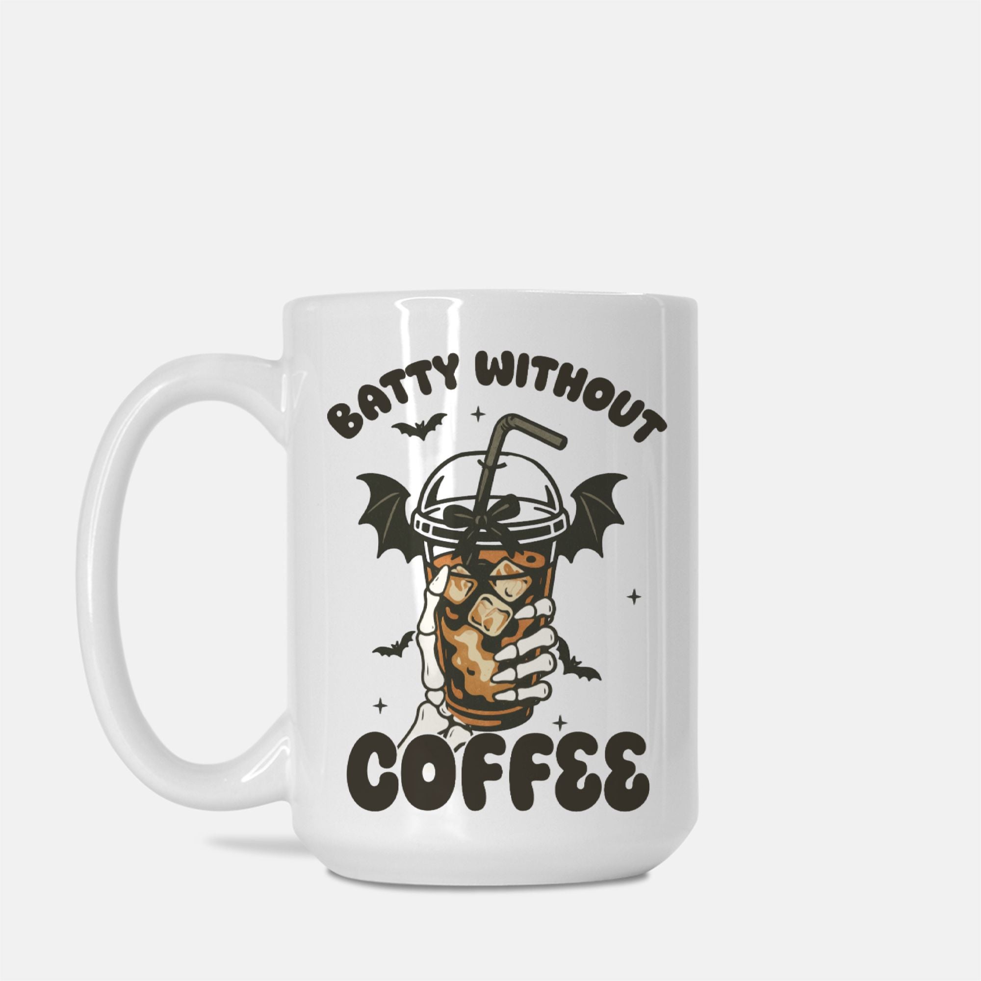 Halloween Batty Without Coffee Mug Deluxe 15oz.