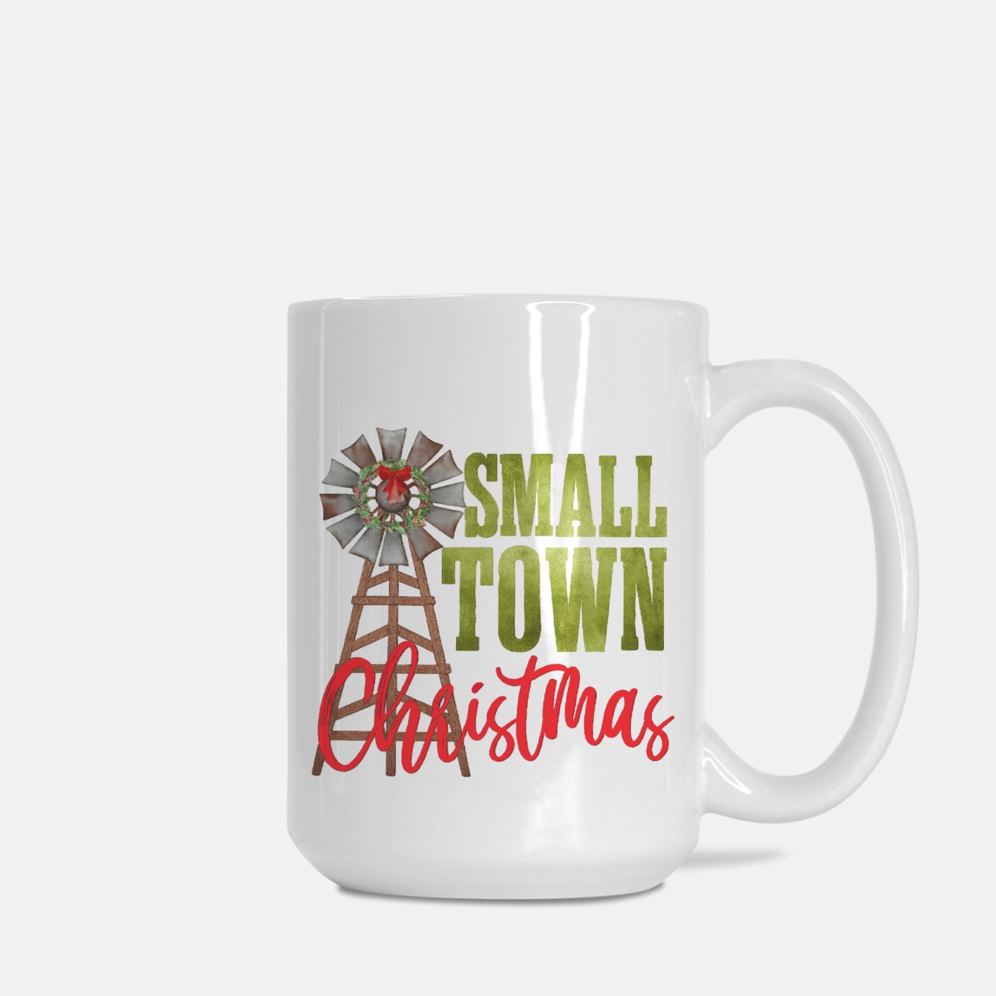 Small Town Christmas Mug Deluxe 15oz.