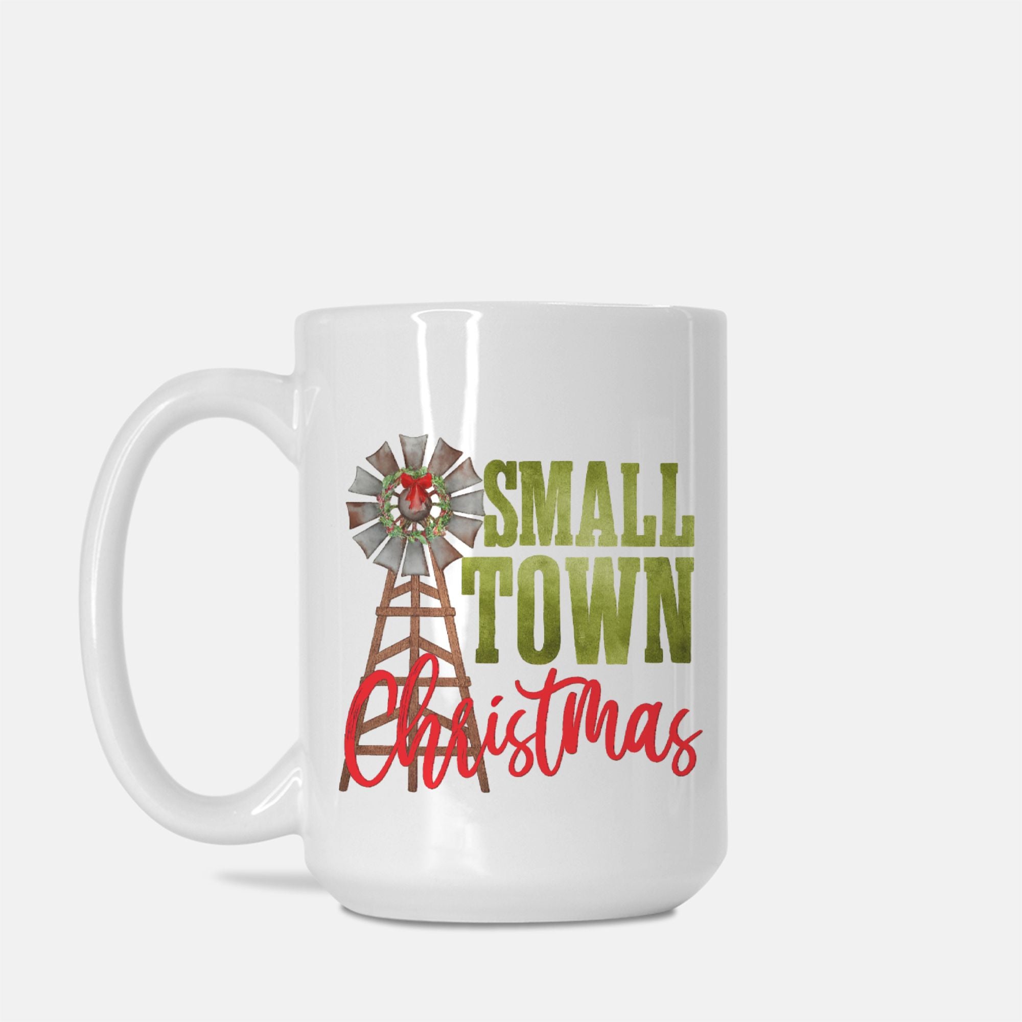 Small Town Christmas Mug Deluxe 15oz.