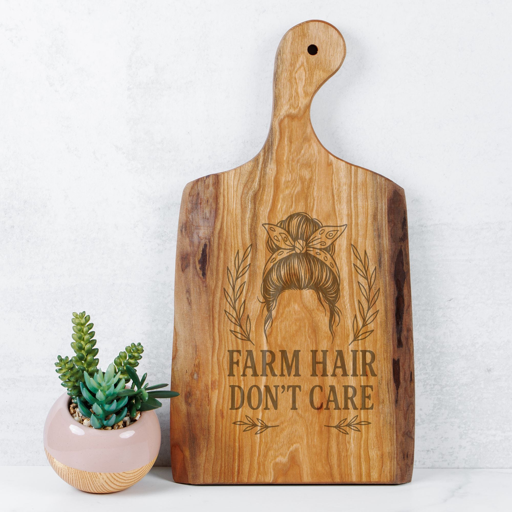 Handcrafted Live Edge Cherry Charcuterie Serving Board Farm Hair Don't Care