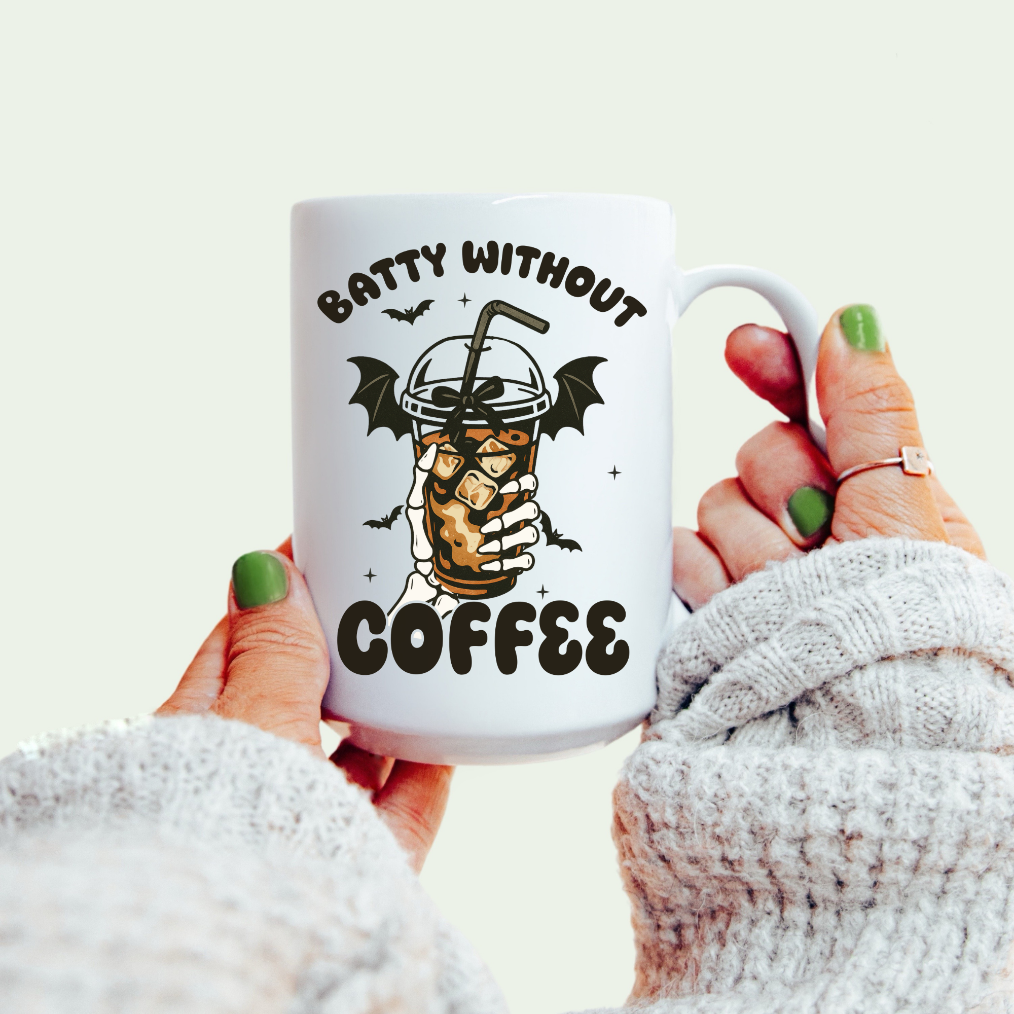 Halloween Batty Without Coffee Mug Deluxe 15oz.
