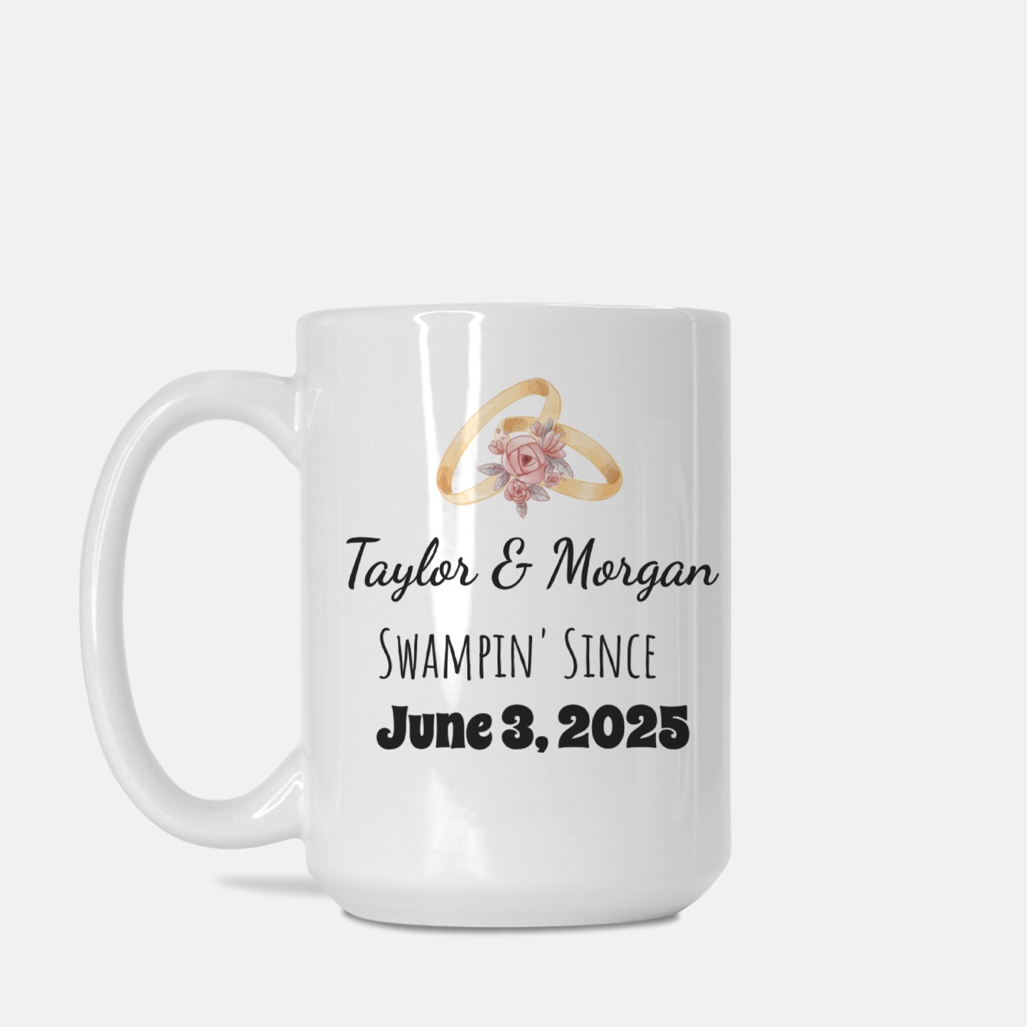 Wildly Wed Snarky Alligator Wedding Mug - Newly Wed Present