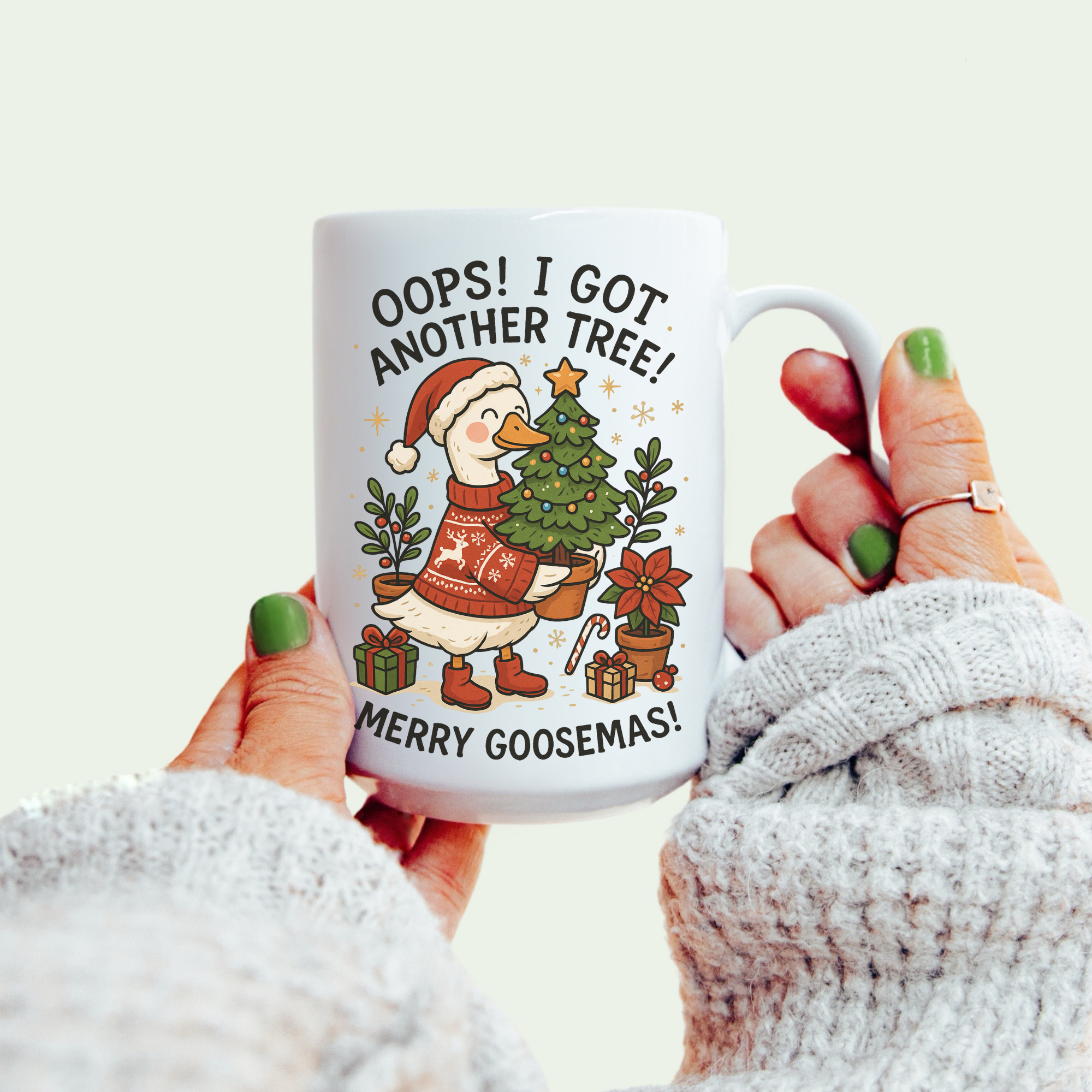 Merry Goosemas I Got Another Tree Mug Deluxe 15oz.