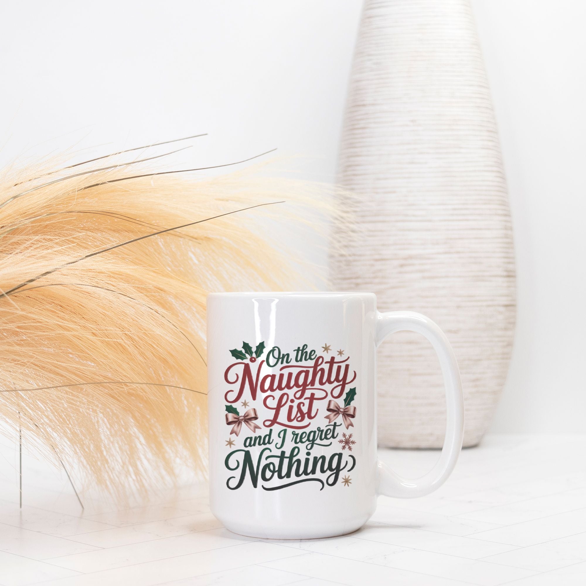 On The Naughty List Mug Deluxe 15oz.