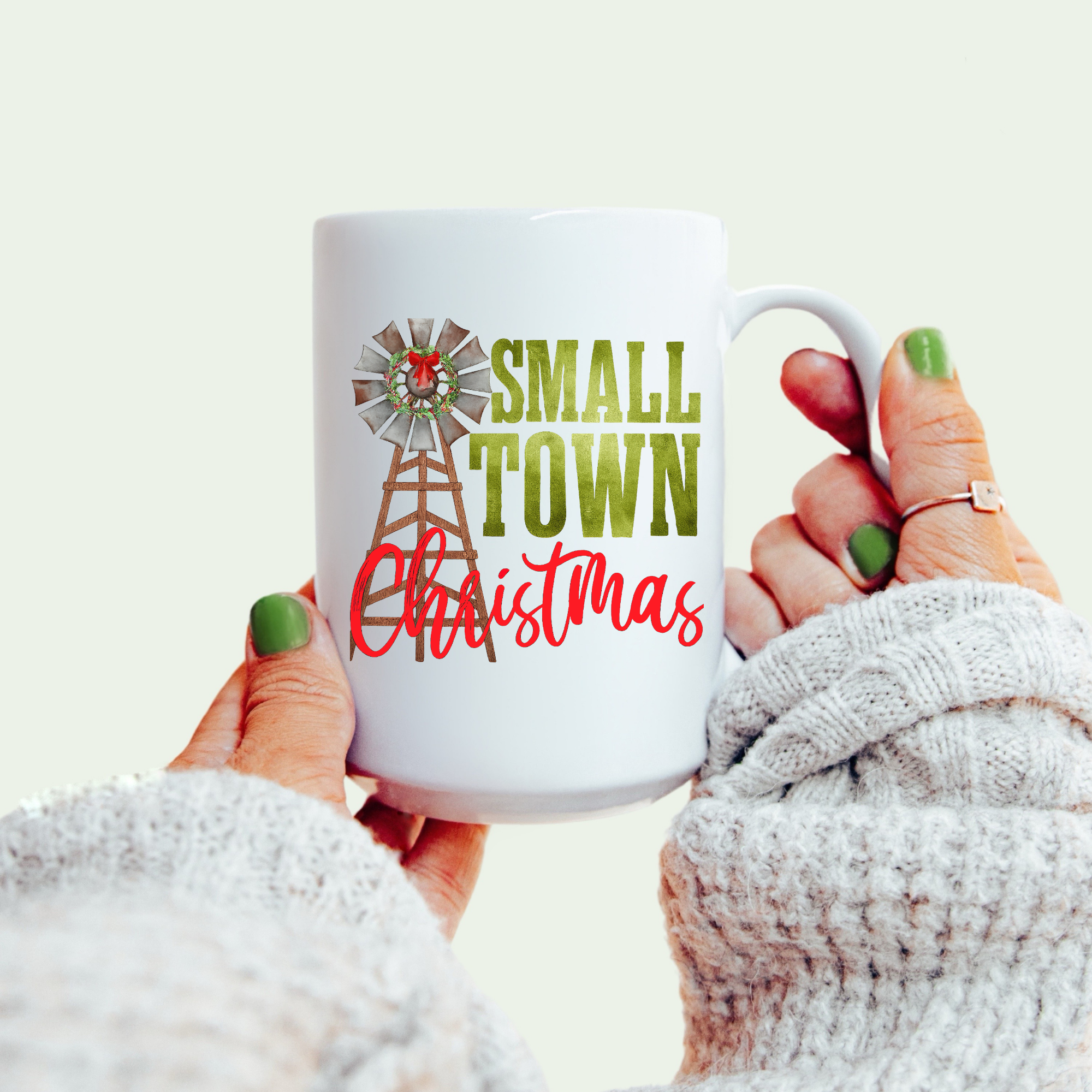 Small Town Christmas Mug Deluxe 15oz.