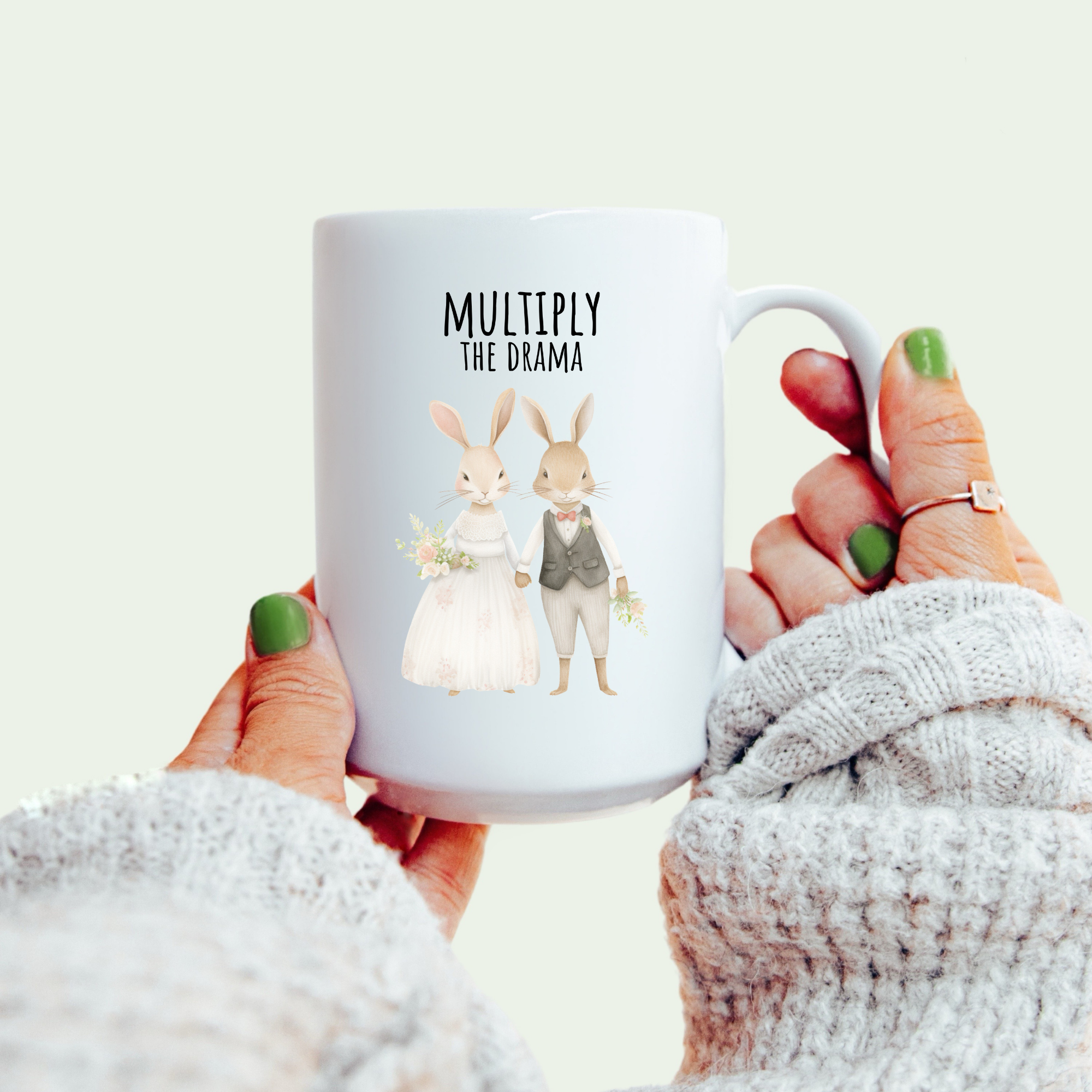 Wildly Wed Bunny Rabbit Snarky Wedding Mug