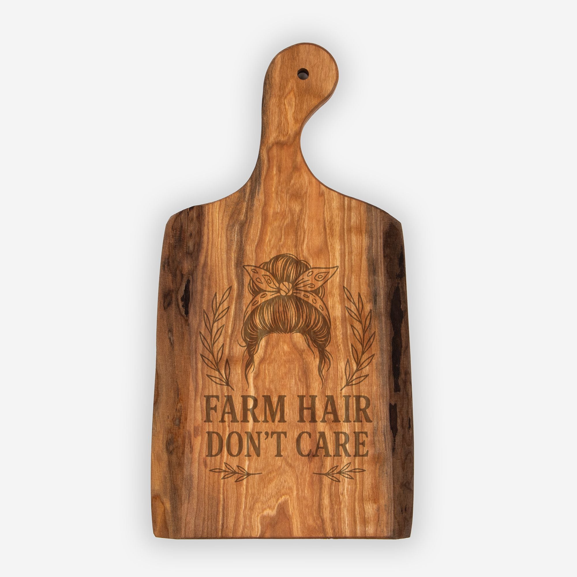 Handcrafted Live Edge Cherry Charcuterie Serving Board Farm Hair Don't Care