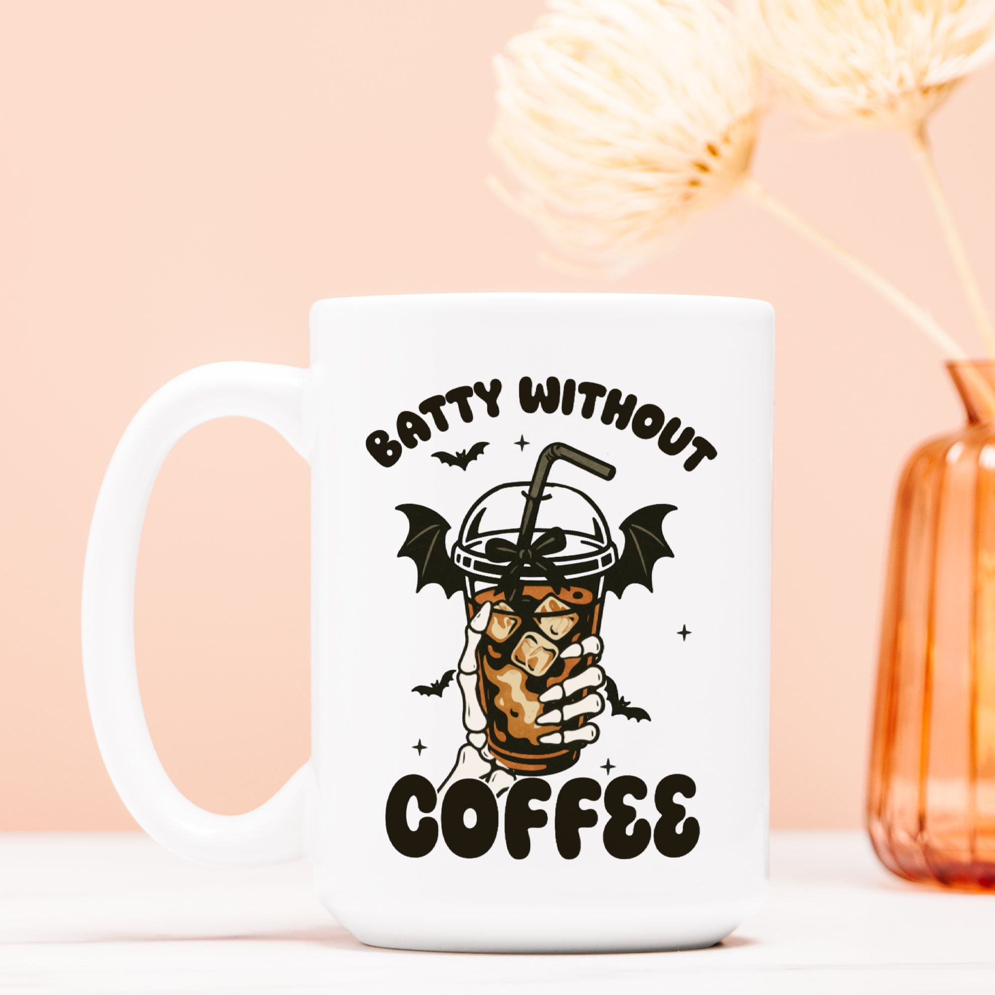 Halloween Batty Without Coffee Mug Deluxe 15oz.